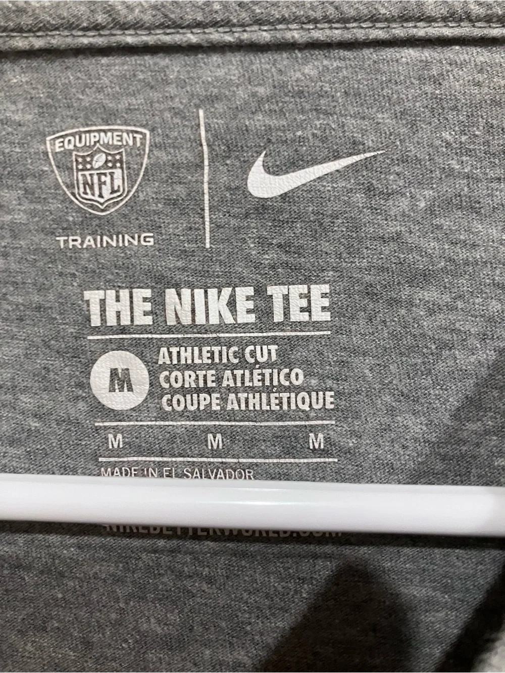 Nike Men’s Gray 'Property of Bears' Short Sleeve Tee Size Medium